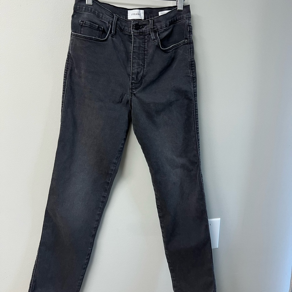 Frame Denim Black Slim Jeans
